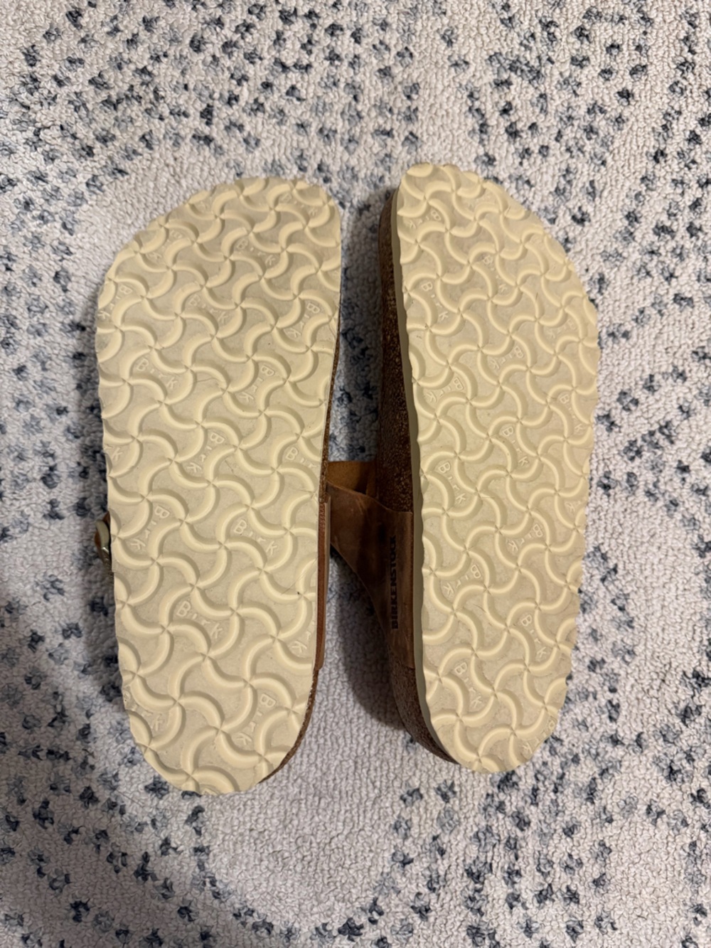 Birkenstock Brown Braided Leather Toe-Post Sandals - Picture 5 of 8
